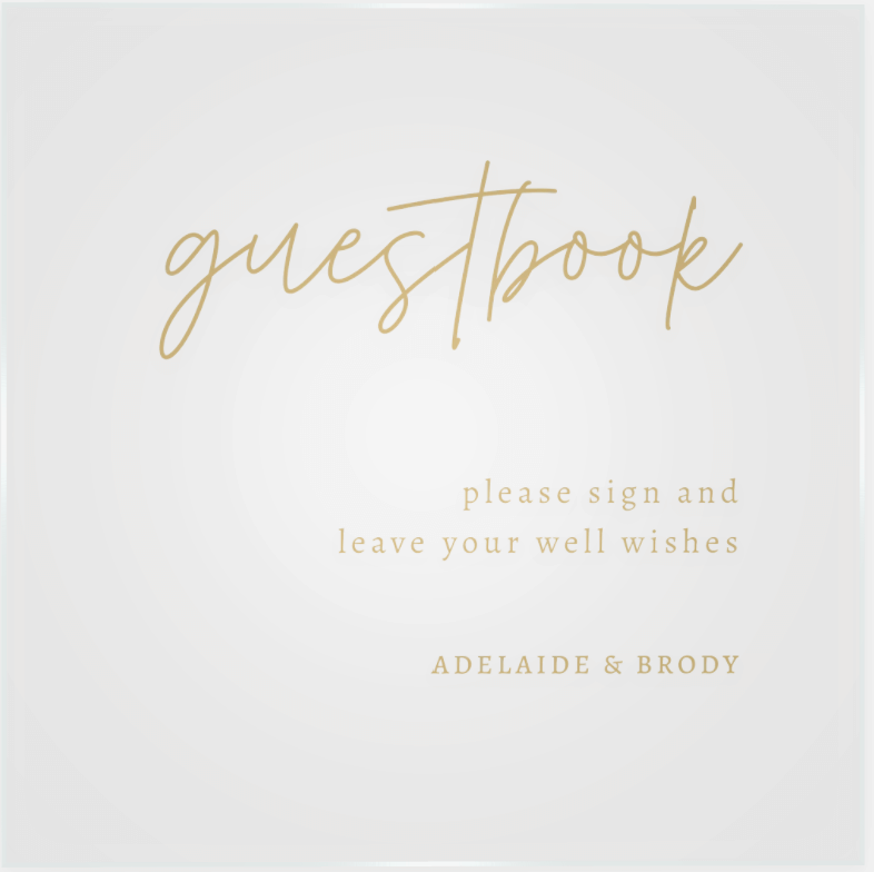 The Best Wedding Signage 2025 - guestbook